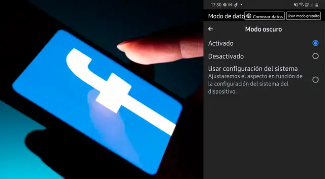 El modo oscuro también consume menos batería.