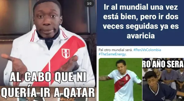 Mira aquí los hilarantes memes tras la derrota de la selección peruana ante Colombia. Mira aquí los hilarantes memes tras la derrota de la selección peruana ante Colombia.
