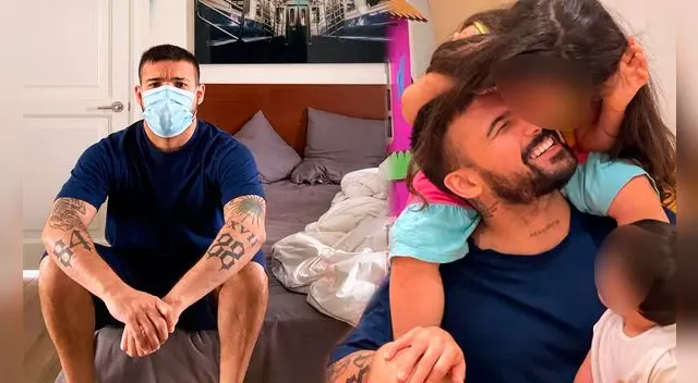 Ezio Oliva compartió divertido momento de sus pequeñas.