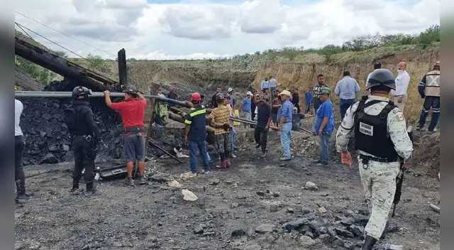 México: siete mineros quedan atrapados tras colapso de una mina en el estado de Coahuila.