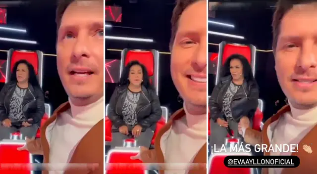 Cristian Rivero se emocionó al escuchar cantar a capela a Eva Ayllón.
