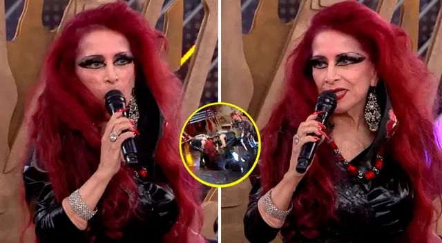 Monique Pardo se disculpa tras sufrir fuerte caída.