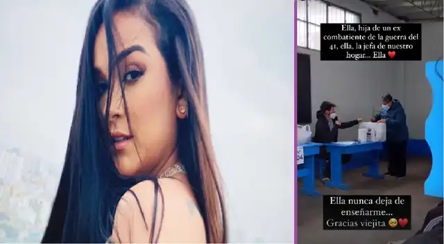 Daniela Darcourt comparte emotivo mensaje a su abuelita.