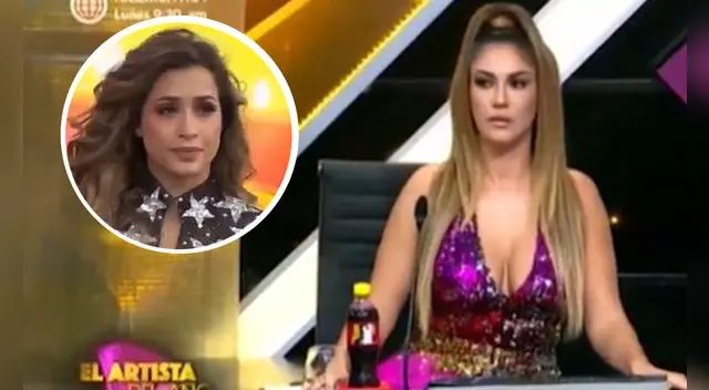 Tilsa Lozano quedó disconforme con la actuación de Milett Figueroa. Foto: Captura América TV. Tilsa Lozano quedó disconforme con la actuación de Milett Figueroa. Foto: Captura América TV.