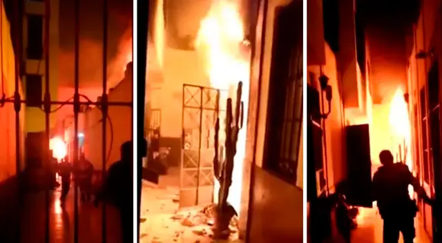 Incendio en una quinta de La Victoria dejó a dos personas heridas con múltiples quemaduras. Incendio en una quinta de La Victoria dejó a dos personas heridas con múltiples quemaduras.