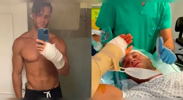 Fabio Agostini volvió al gimnasio luego de dos semanas.