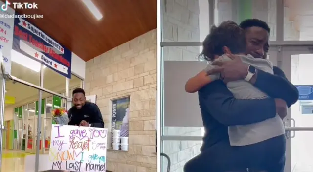 La escena ha cautivado a miles en las redes sociales. La escena ha cautivado a miles en las redes sociales.