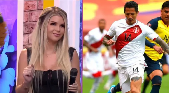 Brunella Horna elogió desempeño de Gianluca Lapadula ante Ecuador.