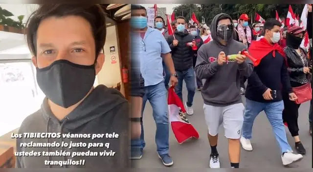 Mario Hart comparte clip sobre su participación en marcha pacifica.