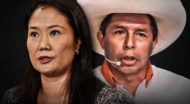 Keiko Fujimori y Pedro Castillo, candidatos presidenciales.