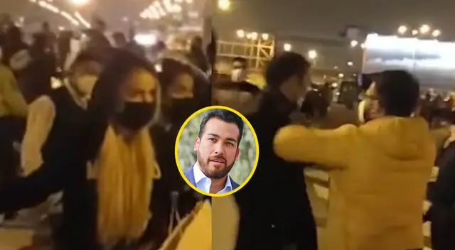 Seguridad de Álvaro Paz de la Barra agredió a urraco. Seguridad de Álvaro Paz de la Barra agredió a urraco.