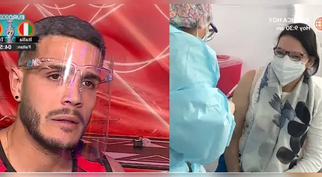 Mario Iribarren celebra que su mamá haya sido vacunada contra la COVID-19. Mario Iribarren celebra que su mamá haya sido vacunada contra la COVID-19.