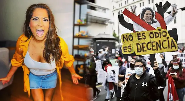 Katia Palma indignada con usuario que la llamó fujimorista: “Tú qué sabes de mí”