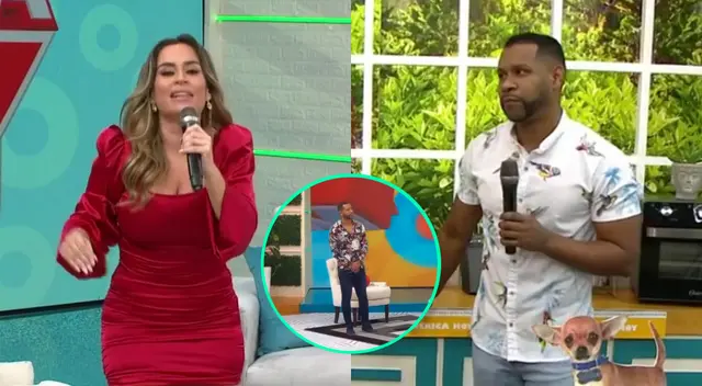 Ethel Pozo evidenció a Edson Dávila en América Hoy al mostrar cómo se alejaba de Janet Barboza mientras hablaba de un tema de salud.