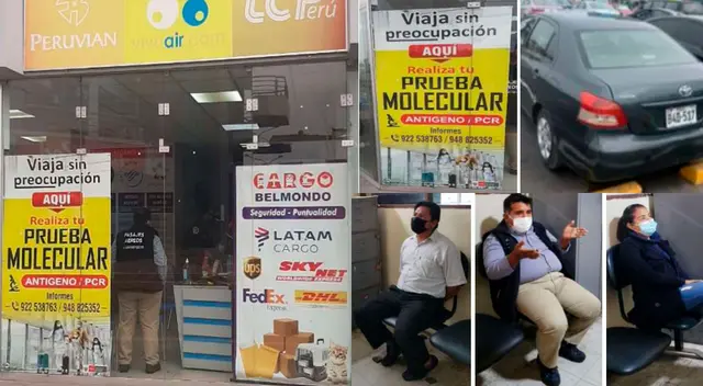 El local intervenido y los detenidos El local intervenido y los detenidos