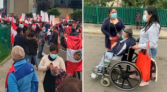 Las personas de la tercera edad tuvieron que ser devueltos a sus domicilios, incluso hay quienes se transportaron al vacunatorio en sillas de ruedas y en muletas.