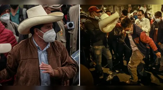 Castillo pidió serenidad a sus partidarios durante marcha.