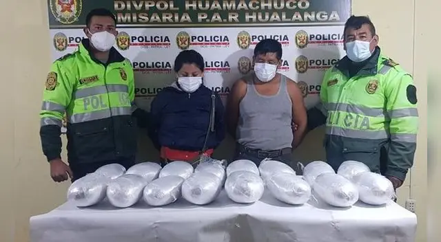 Pareja llevaba droga en un automóvil