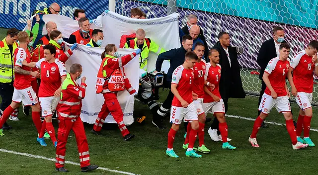 Christian Eriksen fue reanimado por los médicos en la Eurocopa 2021.