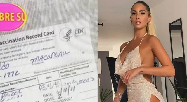 Macarena Gastaldo se vacuna contra COVID-19 y celebra con juerga en Miami.