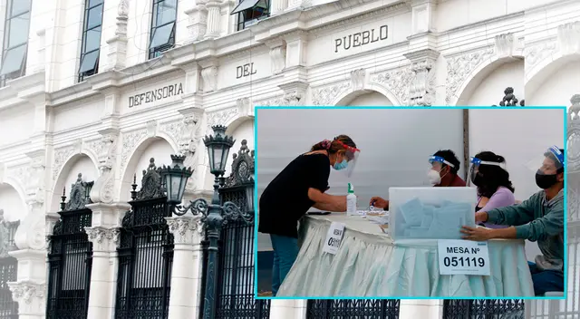 Defensoría del Perú se Pronunció tras solicitudes de nulidad de ambos partidos políticos.