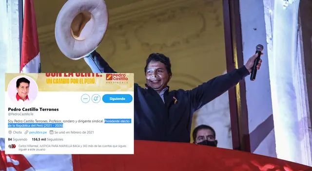 Pedro Castillo cambió su descripción tras resultados oficiales de la ONPE. Pedro Castillo cambió su descripción tras resultados oficiales de la ONPE.