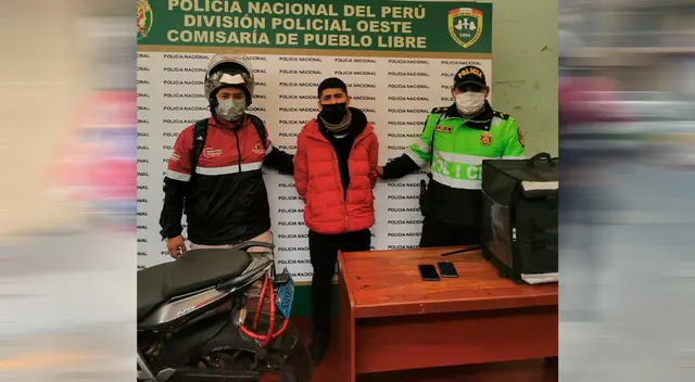 Falso repartidor de delivery detenido tras robar celular.