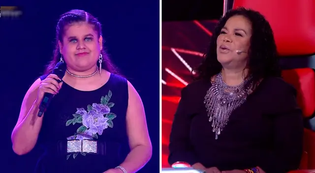 Eva Ayllón quedó cautivada con la voz de Gisselli.