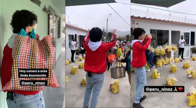 El hijo peruano de Guillermo Dávila, Vasco Madueño, sorprendió a personas de bajos recursos con donaciones y su talento.