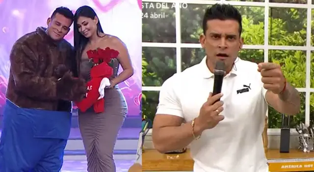 Christian Domínguez más enamorado que nunca de Pamela Franco.