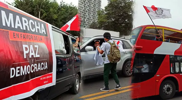 Marcha en favor de la democracia.