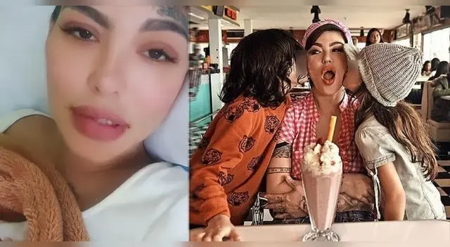 Angie Jibaja preocupa a sus seguidores por su estado de salud y dice “extraño a mis hijos”