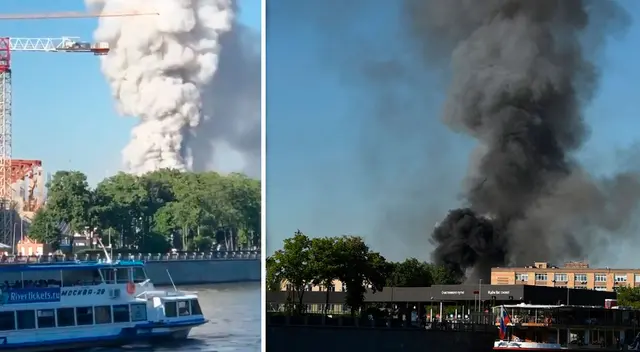 Hasta el lugar llegaron bomberos para intentar apagar el incendio. Hasta el lugar llegaron bomberos para intentar apagar el incendio.