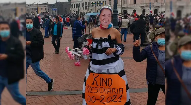 El disfraz de la joven no tardó en viralizarse en redes sociales.