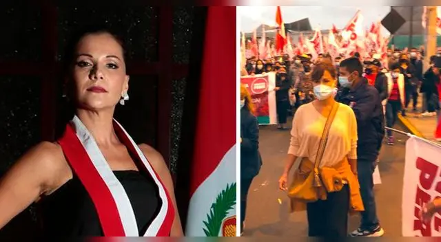 La actriz no dudó en participar en la marcha contra el fujimorismo. La actriz no dudó en participar en la marcha contra el fujimorismo.