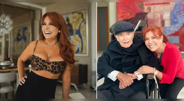 Magaly Medina a su padre por su día.