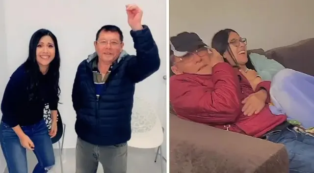 Tula Rodríguez molesta a su papá mientras ve televisión y él reacciona: Tula Rodríguez molesta a su papá mientras ve televisión y él reacciona:
