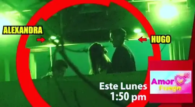 Hugo García y Alexandra Balarezo fueron 'ampayados' juntos por Amor y Fuego [VIDEO]