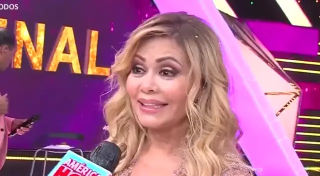 Gisela Valcárcel se pronunció luego de El Artista del Año, y tomó desprevenido a Oswaldo, reportero de América Hoy, con su pedido.