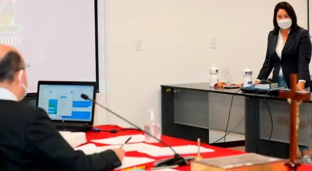 “Sra Fujimori eso no tiene que ver con el pedido, yo le concedo el uso de la palabra, pero solo estrictamente con el pedido”, dijo el magistrado.