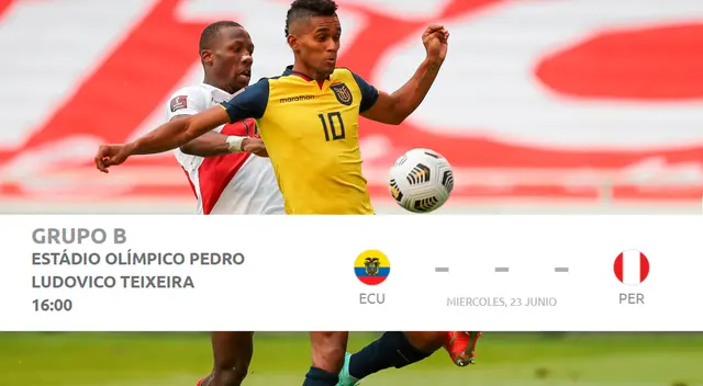 En el último partido entre Perú y Ecuador fue a inicios de este mes por las Eliminatorias Qatar 2022. En el último partido entre Perú y Ecuador fue a inicios de este mes por las Eliminatorias Qatar 2022.