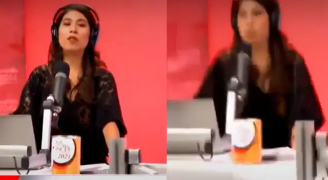 La conductora abandonó la cabina de radio.