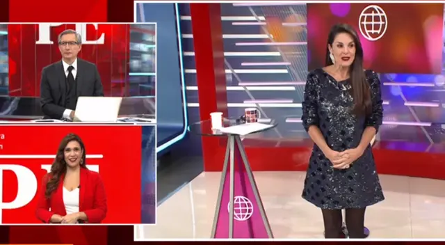 Rebeca Escribens le dio una cálida bienvenida a Federico Salazar, quien regresó a la conducción tras superar el COVID-19.