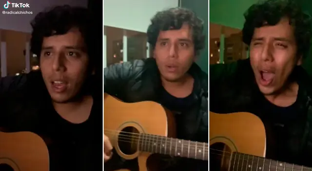 Los jóvenes continuaron cantando para mantener la calma.