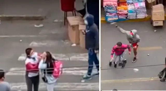 Mujer resultó con una herida en la cabeza producto del enfrentamiento entre ambulantes y fiscalizadores de la MML. Mujer resultó con una herida en la cabeza producto del enfrentamiento entre ambulantes y fiscalizadores de la MML.