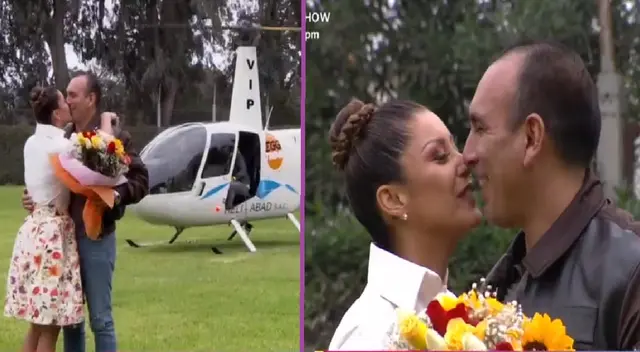 Karla Tarazona fue sorprendida por Rafael Fernández.