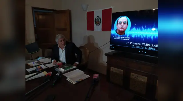 Fernando Olivera emite audios sobre presunto plan de Montesinos.