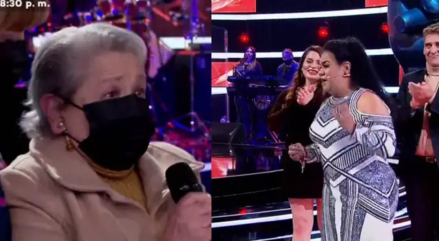 La Voz Perú: Abuelita de concursante llora tras escuchar a Eva Ayllón cantarle por su cumpleaños .