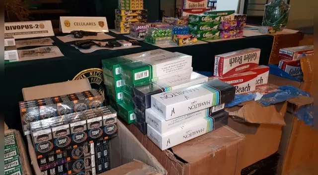 Golosinas fueran incautadas por la PNP.