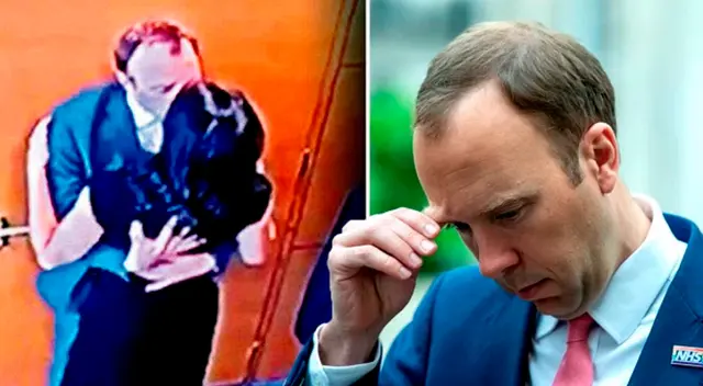 Matt Hancock dimitió a su cargo luego que la guía de distanciamiento social al besar a una colega. Matt Hancock dimitió a su cargo luego que la guía de distanciamiento social al besar a una colega.